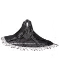 Moda jacquard tejida bufanda principal para Lady Pashmina